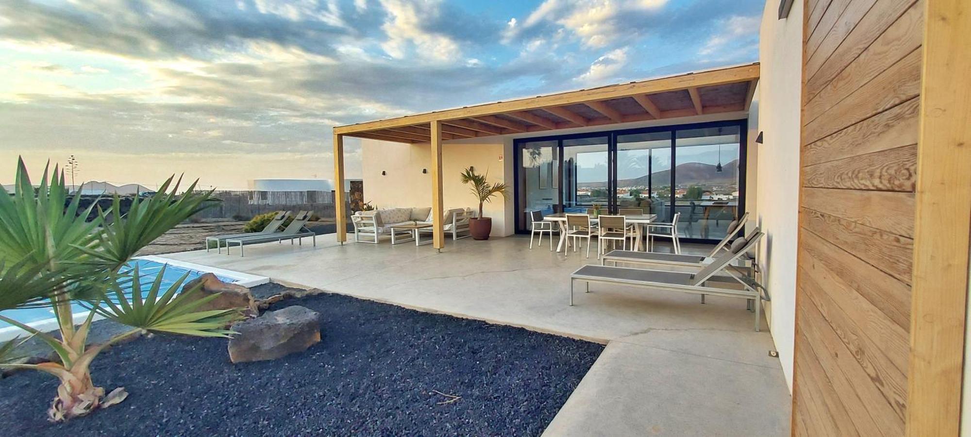 Villa Tabaiba En Lajares Con Piscina Eksteriør bilde